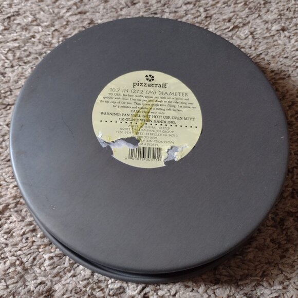 10.7" round baking pan - Pizzacraft - Picture 2 of 2